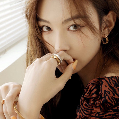 [Elite]CLASH SMALL HOOP EARRINGS
