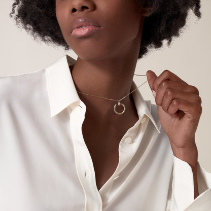 [Elite]JUSTE NECKLACE HALF DIAMOND