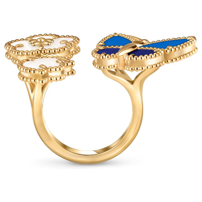 [Elite]LUCKY SPRING BUTTERFLY OPEN-FACE RINGS
