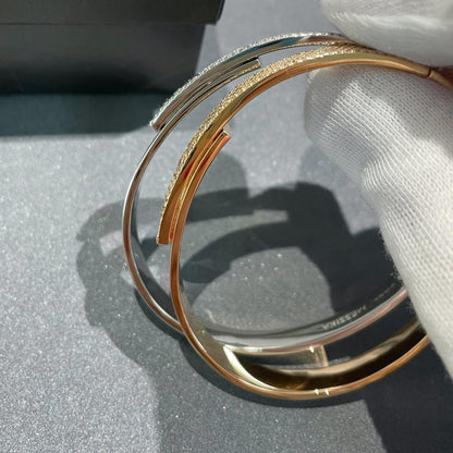 [Elite]Move Noa Rose Gold Pavé Diamond Bangle Bracelet