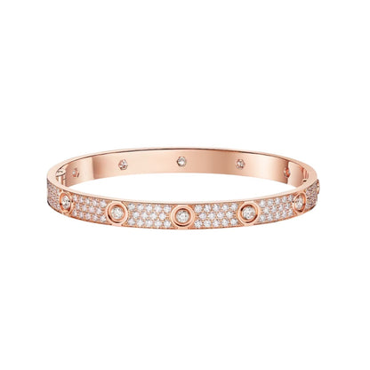 [Elite]LOVE BRACELET 6.1MM DIAMOND-PAVED 10 BIG DIAMONDS