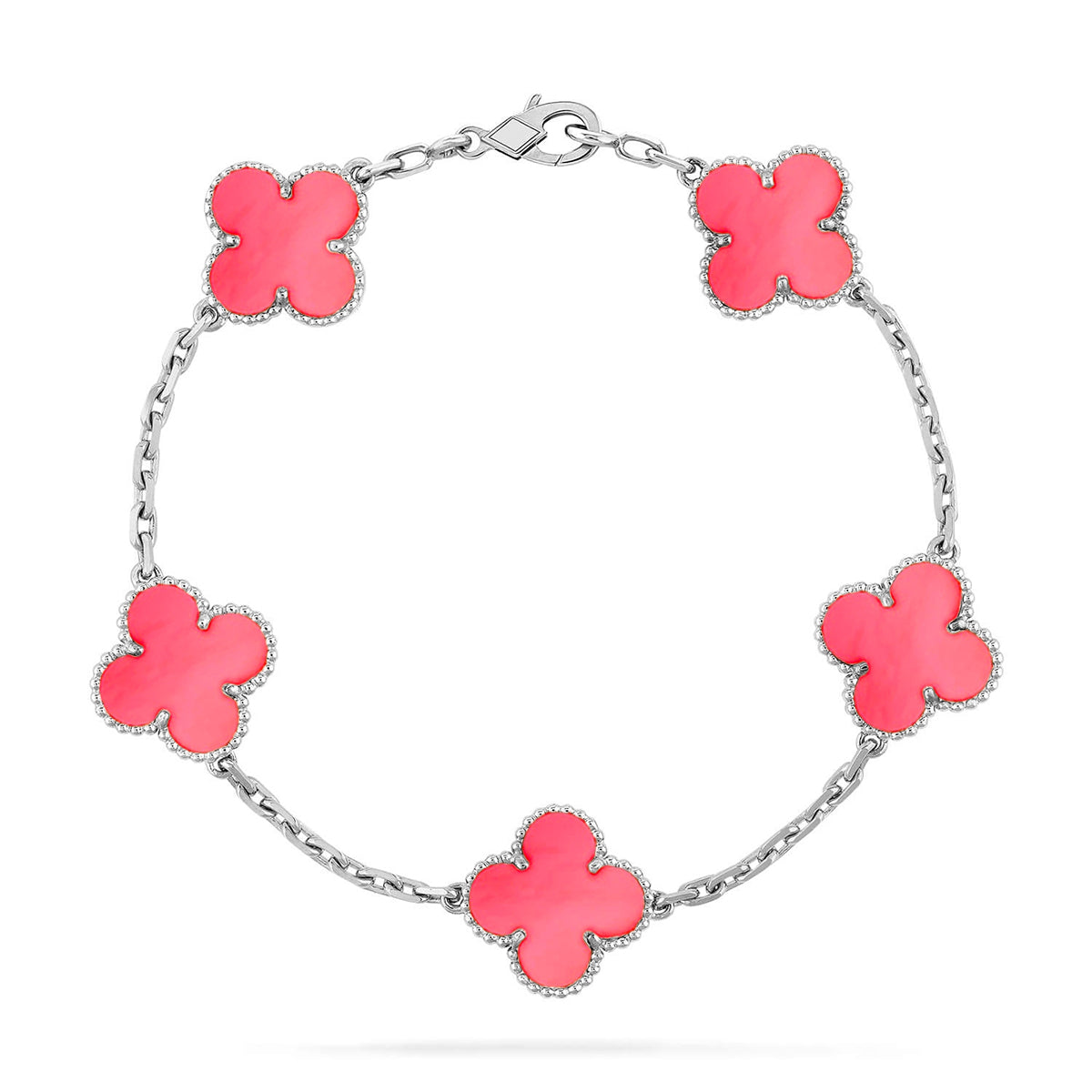 [Elite] CLOVER 5 MOTIFS  PINK MOP BRACELET COLLECTION