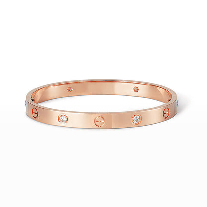 [Elite]LOVE BRACELET 6.1MM 4 DIAMONDS