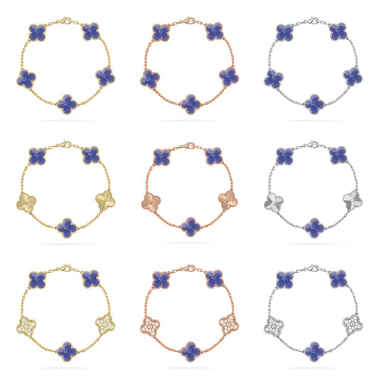 [Elite]CLOVER 5 MOTIF BLUE VEINS BRACELET COLLECTION