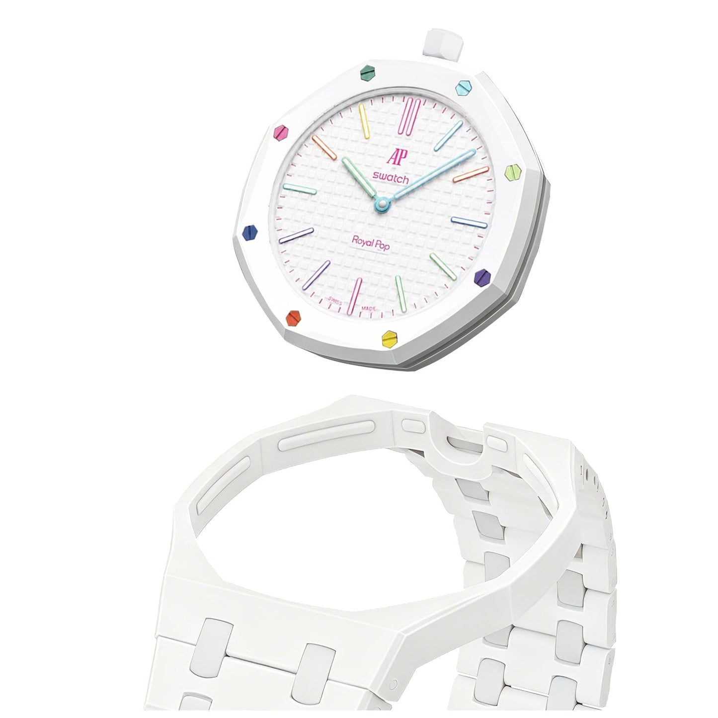 Oak Pop Exclusive White Bioceramic Strap