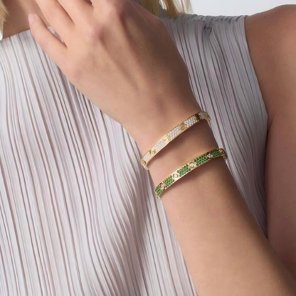 [Elite]2026 PAVE GEMSTONE LOVE BRACELET 6.1MM 10 DIAMONDS