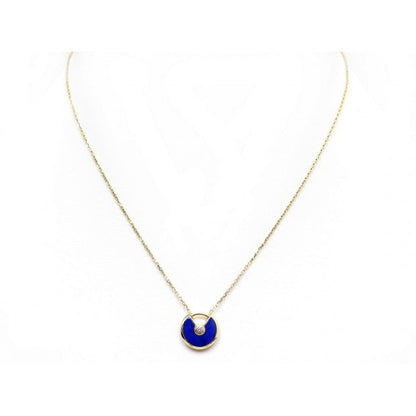 [Elite]AMULETTE ROSE GOLD AGATE NECKLACE