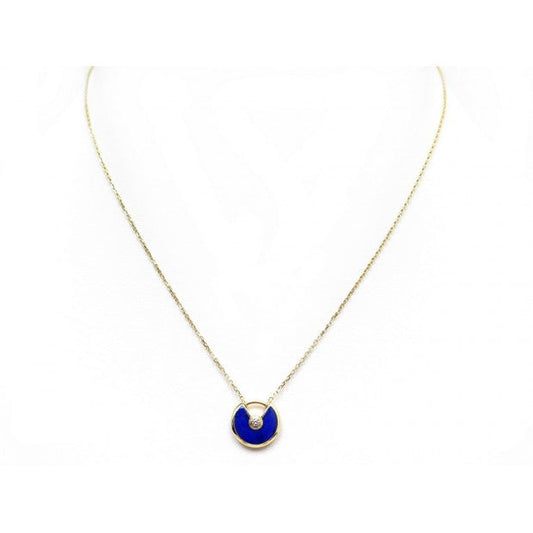 [Elite]AMULETTE ROSE GOLD AGATE NECKLACE