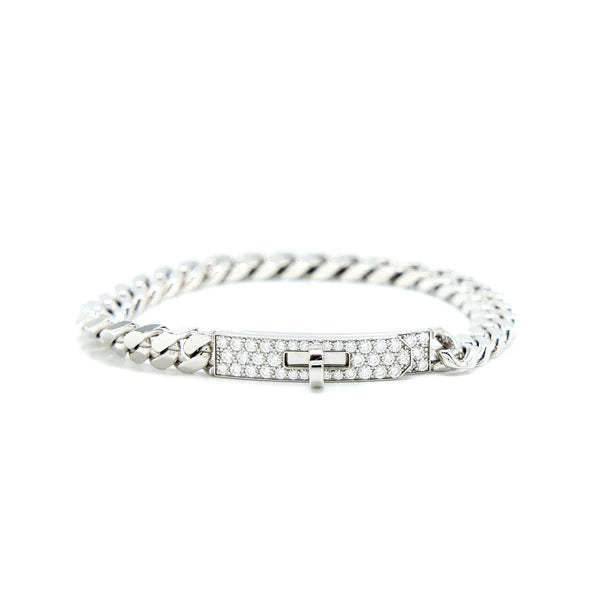[Elite]KELLY CHAIN SILVER DIAMOND BRACELET
