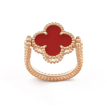 [Elite]CLOVER RIVERSIBLE PINK GOLD RING