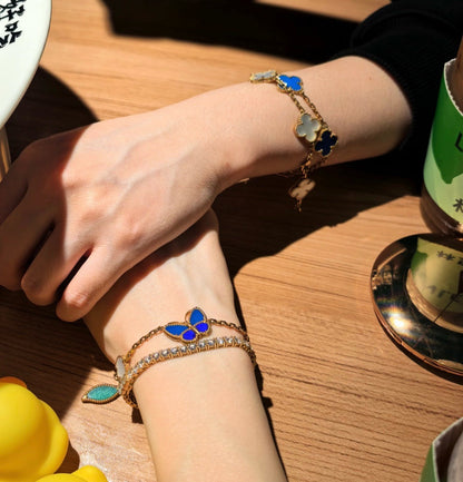 [Elite]LUCKY SPRING BUTTERFLY 5 MOTIF BRACELET