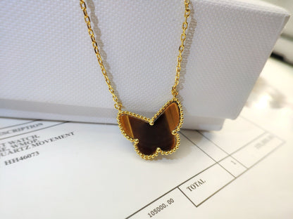 [Elite] TIGER__ EYE BUTTERFLY NECKLACE