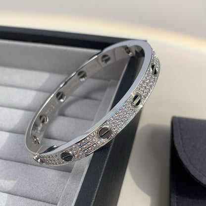 [Elite]LOVE BRACELET 6.1MM DIAMOND-PAVED CERAMIC