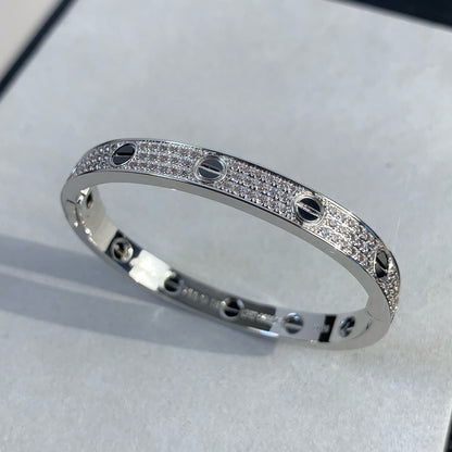 [Elite]LOVE BRACELET 6.1MM DIAMOND-PAVED CERAMIC