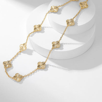 [Elite]CLOVER 10 MOTIFS LASER NECKLACE