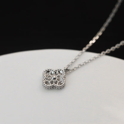 [Elite]CLOVER MINI 9.5MM PENDANT DIAMOND NECKLACE