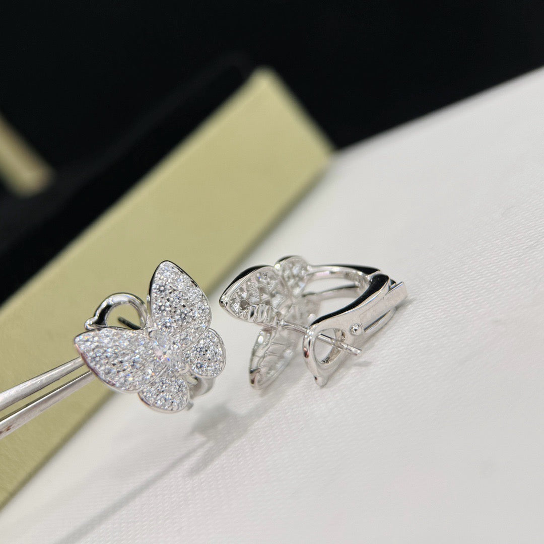 [Elite]BUTTERFLY ALL DIAMOND EARRINGS