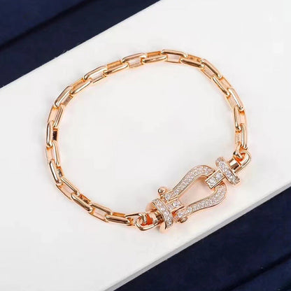 [Elite]FORCE LARGE HORSESHOE CLASP  METAL BRACELET
