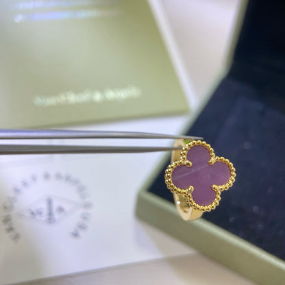 [Elite]CLOVER  PURPLE VIOLET RING