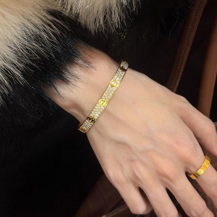 [Elite]LOVE BRACELET 6.1MM DIAMOND-PAVED