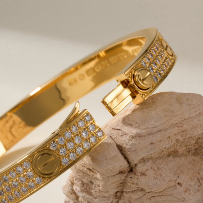 [Elite]LOVE BRACELET 6.1MM DIAMOND-PAVED
