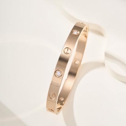 [Elite]LOVE BRACELET 6.1MM 4 DIAMONDS