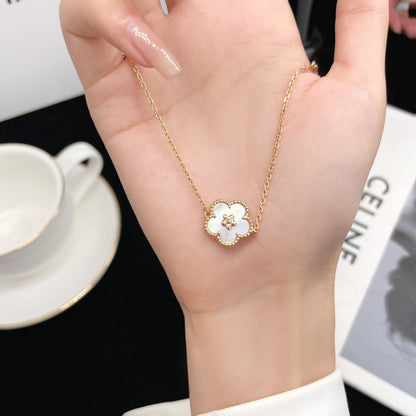[Elite]LUCKY WHITE MOP PLUM BLOSSOM  BRACELET