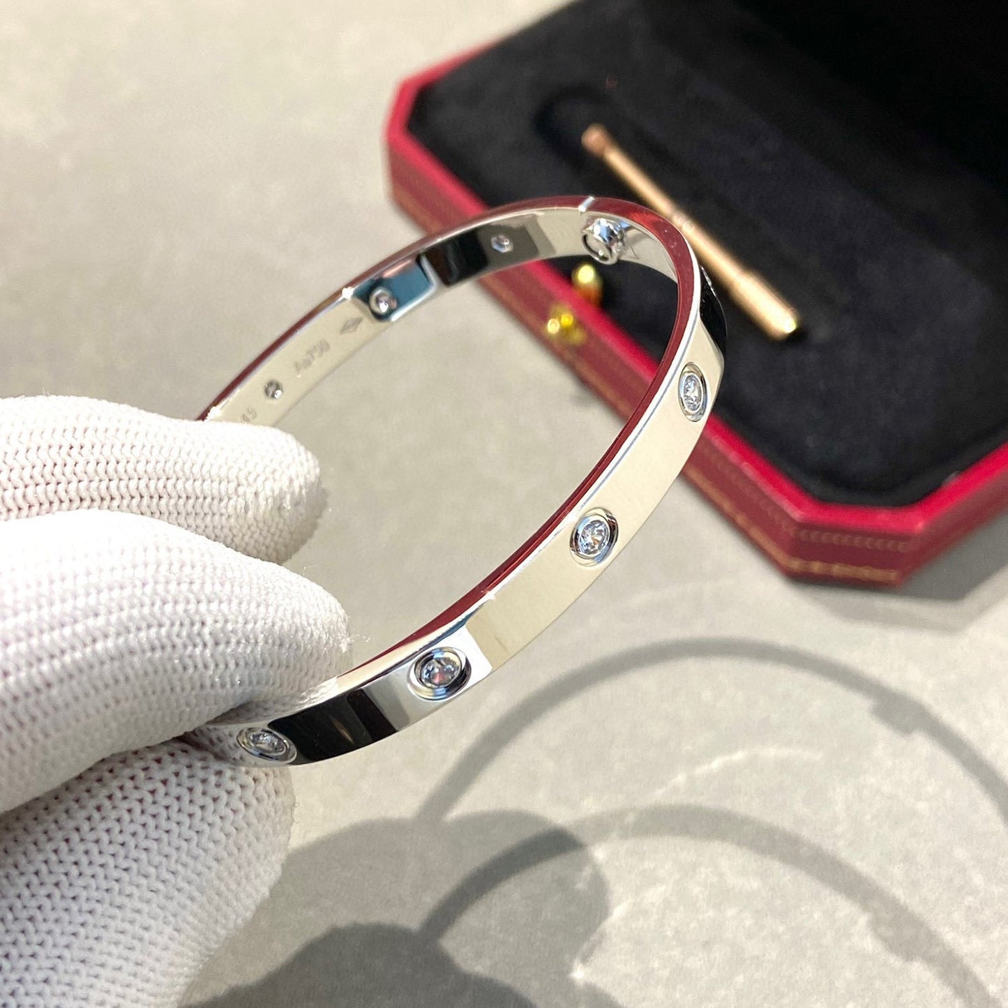 [Elite]LOVE BRACELET 6.1MM 10 DIAMONDS