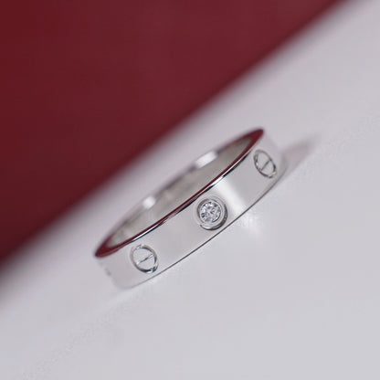 [Elite]LOVE 4MM 1 DIAMOND RING