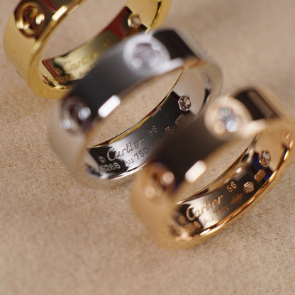 [Elite]LOVE 5.5MM 3 DIAMOND RING