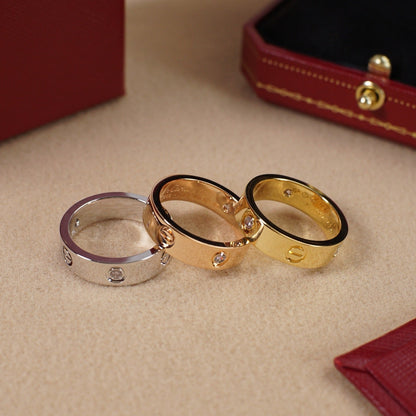 [Elite]LOVE 5.5MM 3 DIAMOND RING