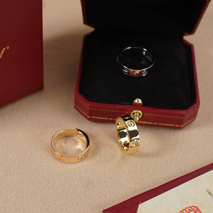 [Elite]LOVE 5.5MM 3 DIAMOND RING