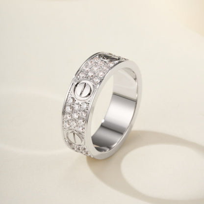 [Elite]LOVE RING 5.5MM DIAMONDS PAVED