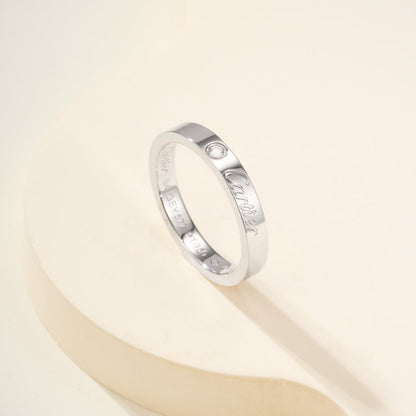 [Elite]LOVE RING 4MM 1 DIAMOND