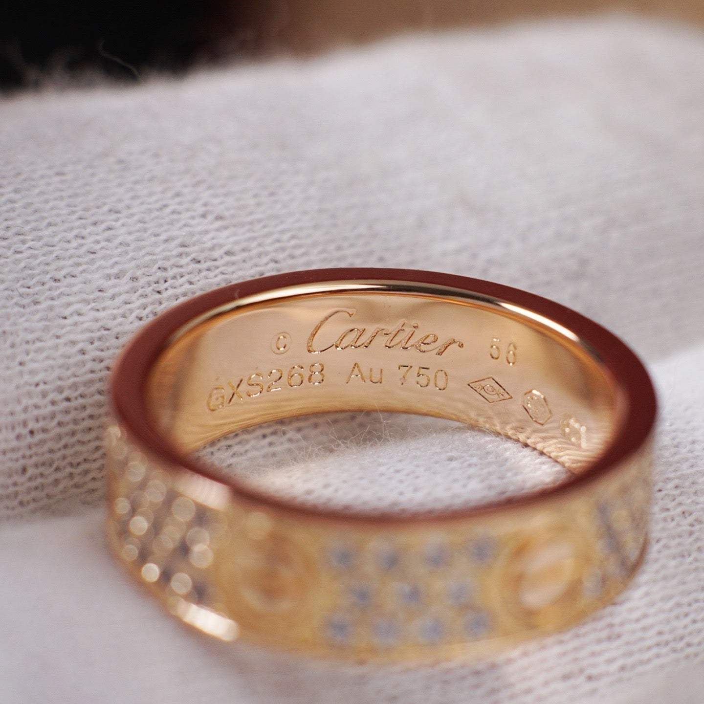 [Elite]LOVE RING 5.5MM DIAMONDS PAVED
