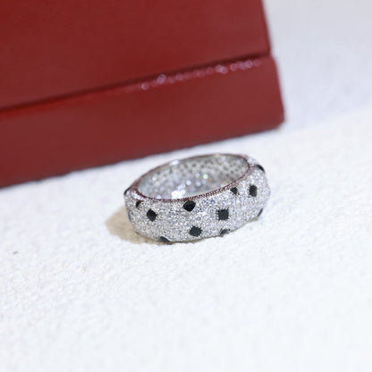 [Elite]PANTHERE SPOTTED FULL DIAMOND RING