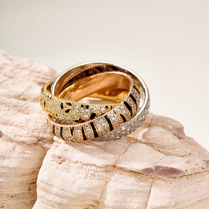 [Elite]TRINITY  RING LEOPARD PRINT
