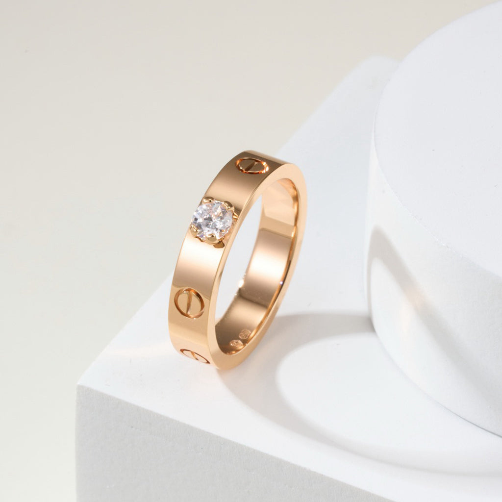 [Elite]LOVE RING 3.6MM 1 BIG DIAMOND