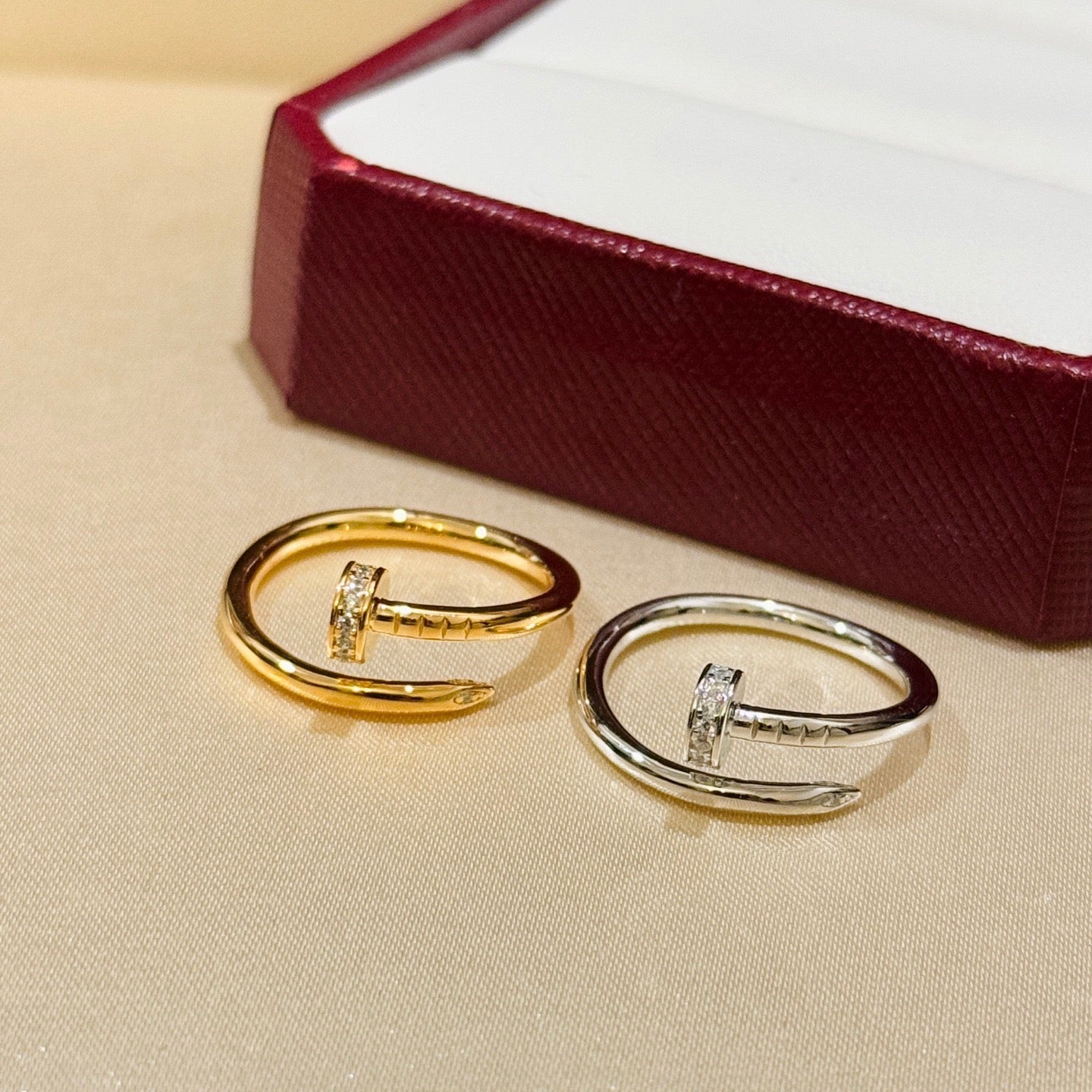 [Elite]JUSTE 1.8MM HALF DIAMOND RING