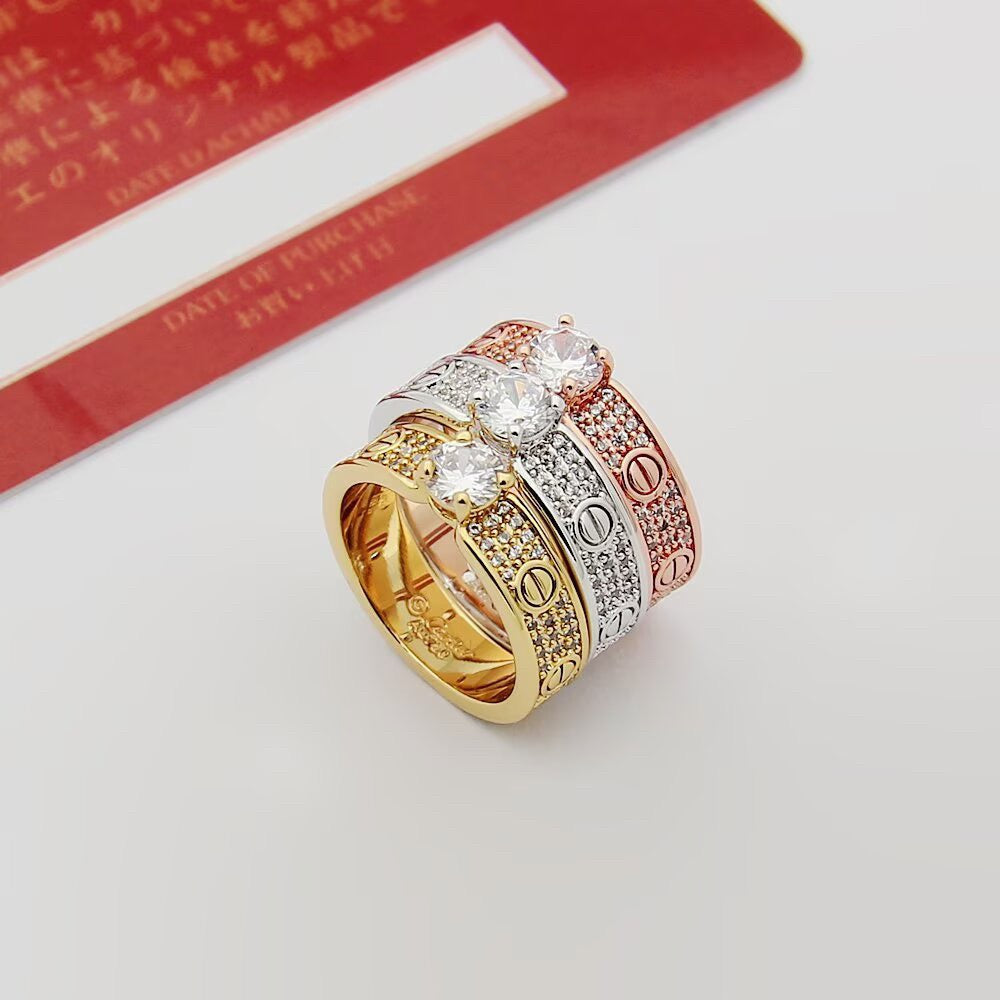 [Elite]LOVE RING 3.6MM 1 BIG DIAMOND FULL DIAMOND