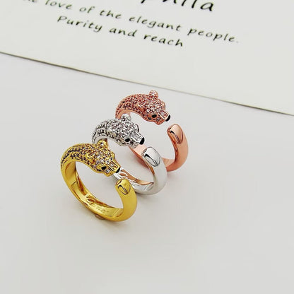 [Elite]PANTHERE HALF DIAMOND SMALL RING