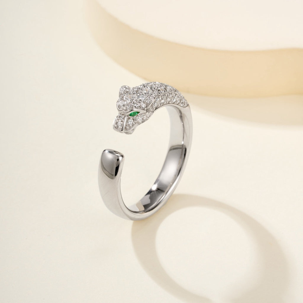 [Elite]PANTHERE HALF DIAMOND SMALL RING