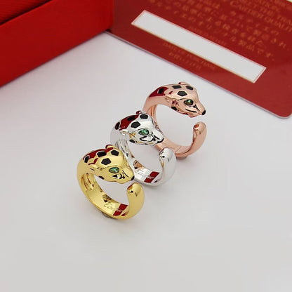 [Elite]PANTHERE SPOTTED MEDIUM RING