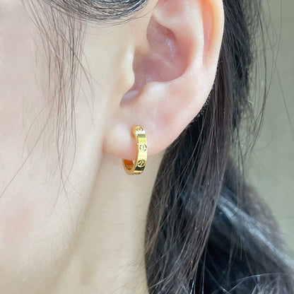 [Elite]LOVE EARRINGS 2.65 MM NO DIAMOND SMALL
