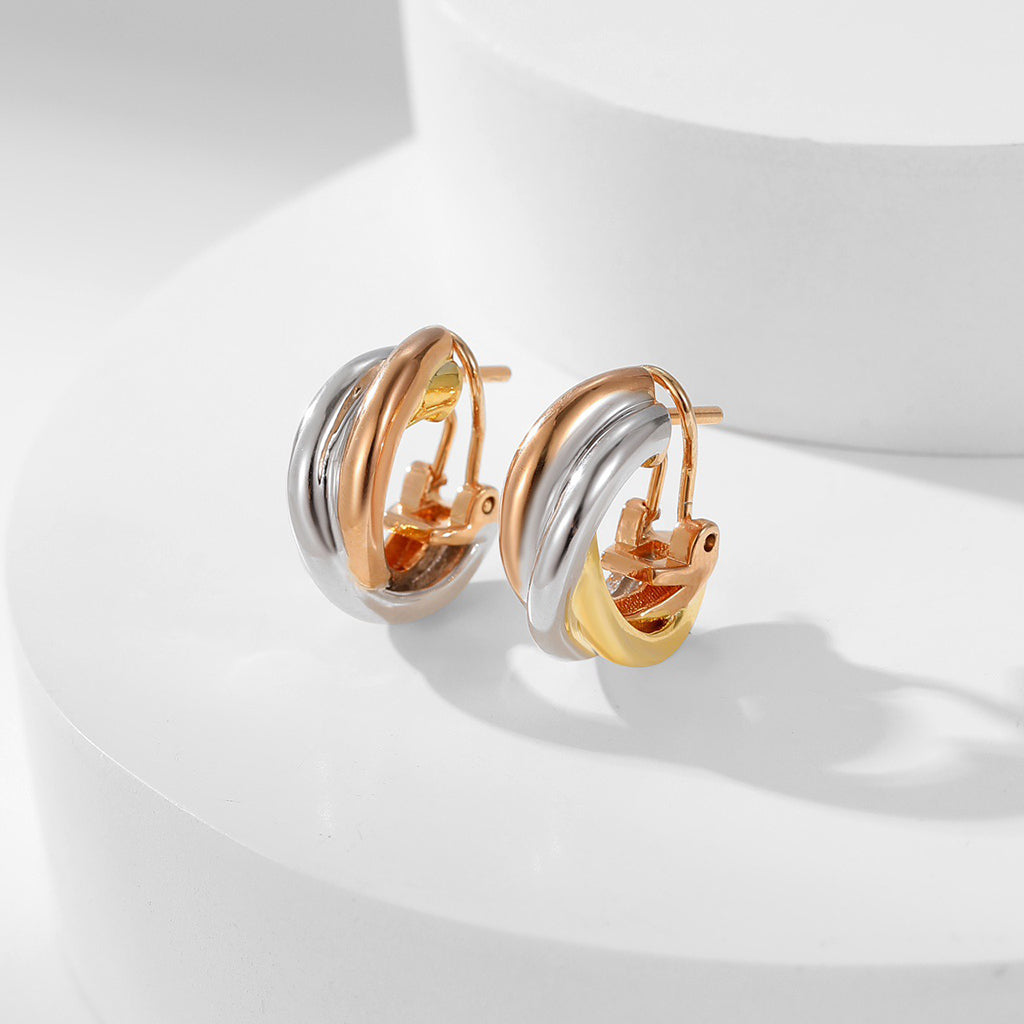 [Elite]TRINITY ON DIAMOND CLASSIC EARRINGS