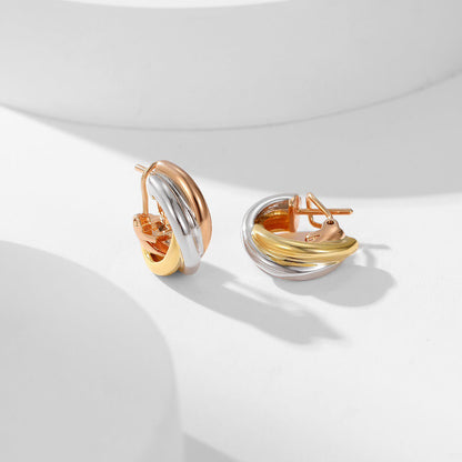 [Elite]TRINITY ON DIAMOND CLASSIC EARRINGS