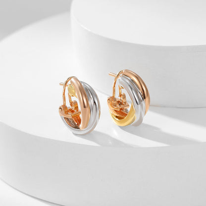 [Elite]TRINITY ON DIAMOND CLASSIC EARRINGS