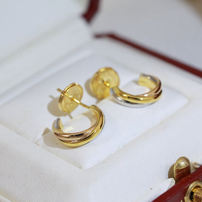 [Elite]TRINITY ON DIAMOND MINI EARRINGS