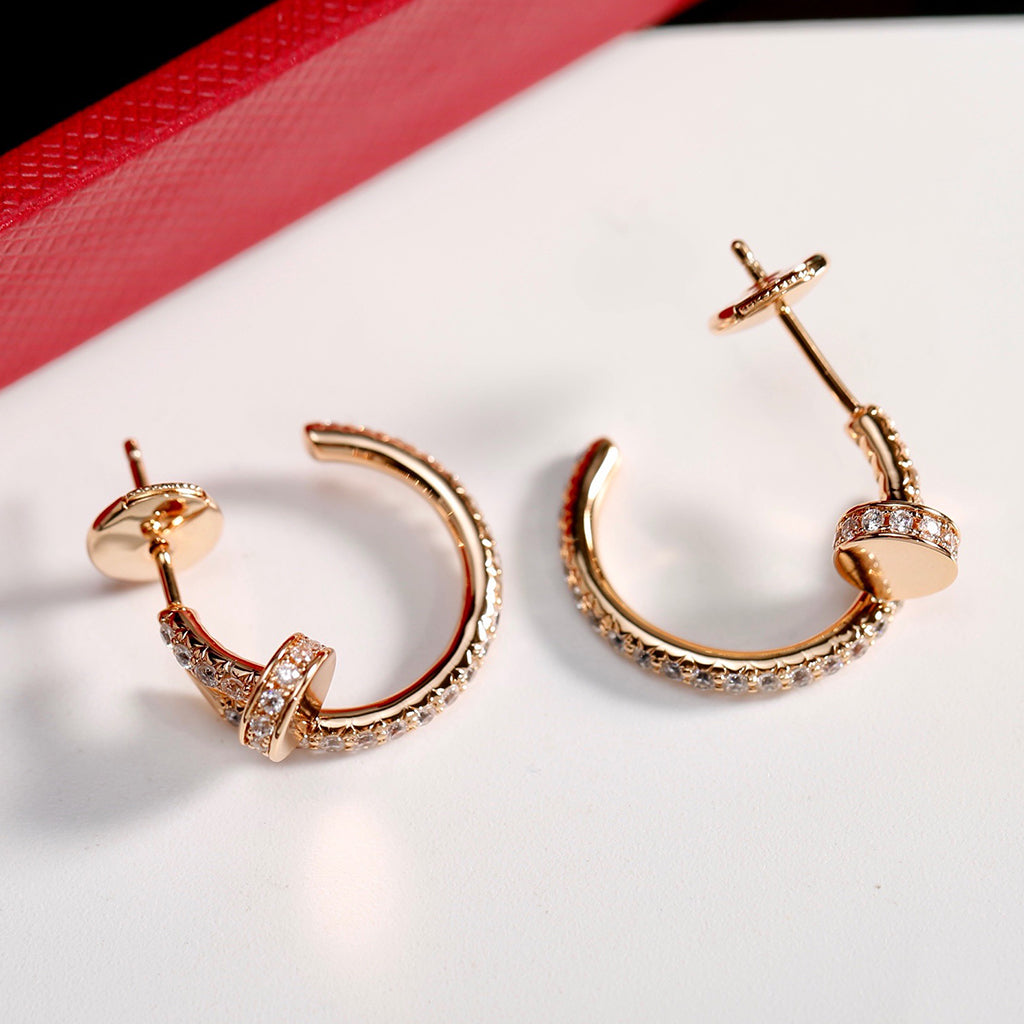 [Elite]JUSTE FULL DIAMOND SMALL EARRINGS