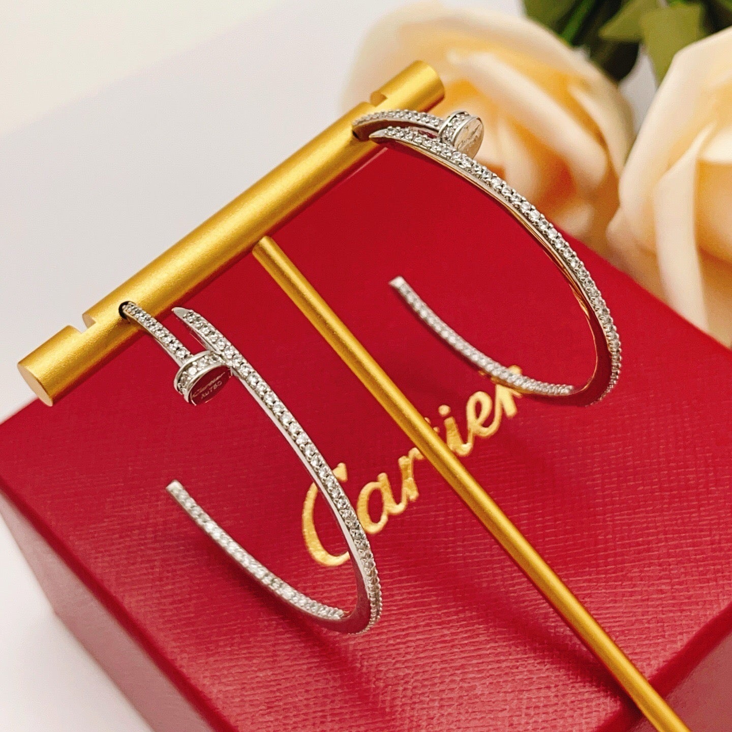 [Elite]JUSTE FULL DIAMOND LARGE EARRINGS